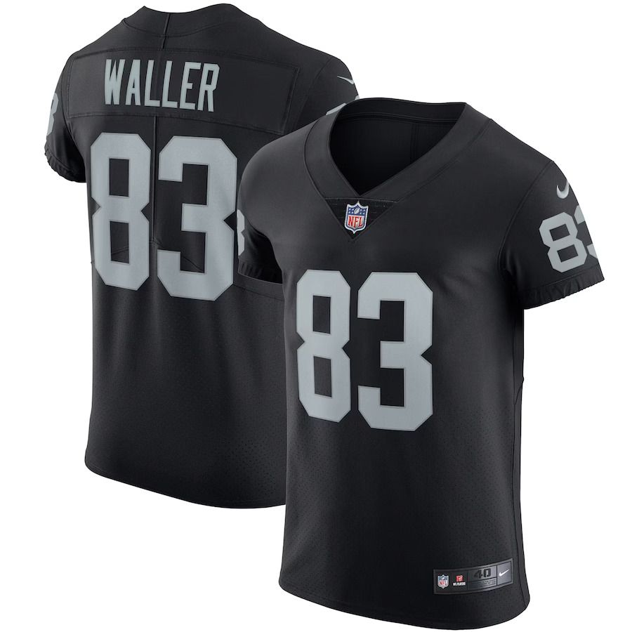 Men Las Vegas Raiders 83 Darren Waller Nike Black Vapor Elite NFL Jersey